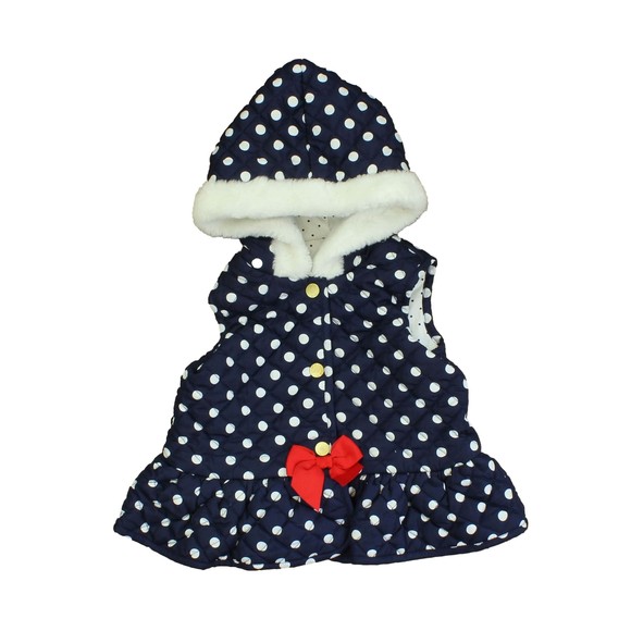 Unknown Brand Girls Blue | White | Polka Dots Vest size: 24 Months - Picture 1 of 1